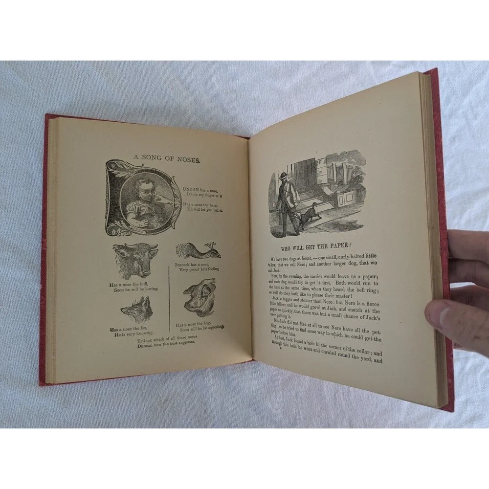 Antique Christmas Santa Claus Story Picture Book M.A. Donohue VTG Christmas Rare